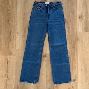 Abercrombie & Fitch Dark Blue Straight Leg Jeans